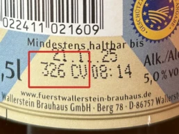 Angabe Chargennummer